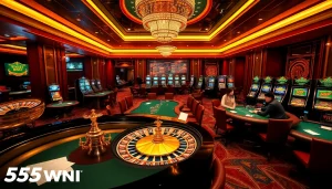 Experience the thrill of winning at 555win casino with lively games, poker tables, and vibrant slot machines.