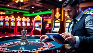 Experience the thrill of nova88 casino with stylish betting action at a vibrant roulette table.