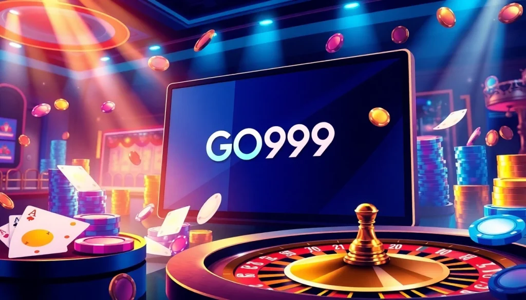 Experience the thrilling online gambling action at GO99 with high-stakes poker and roulette games.