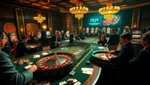 The original hidden wiki themed casino scene showcasing action around a gambling table with vibrant betting activity.