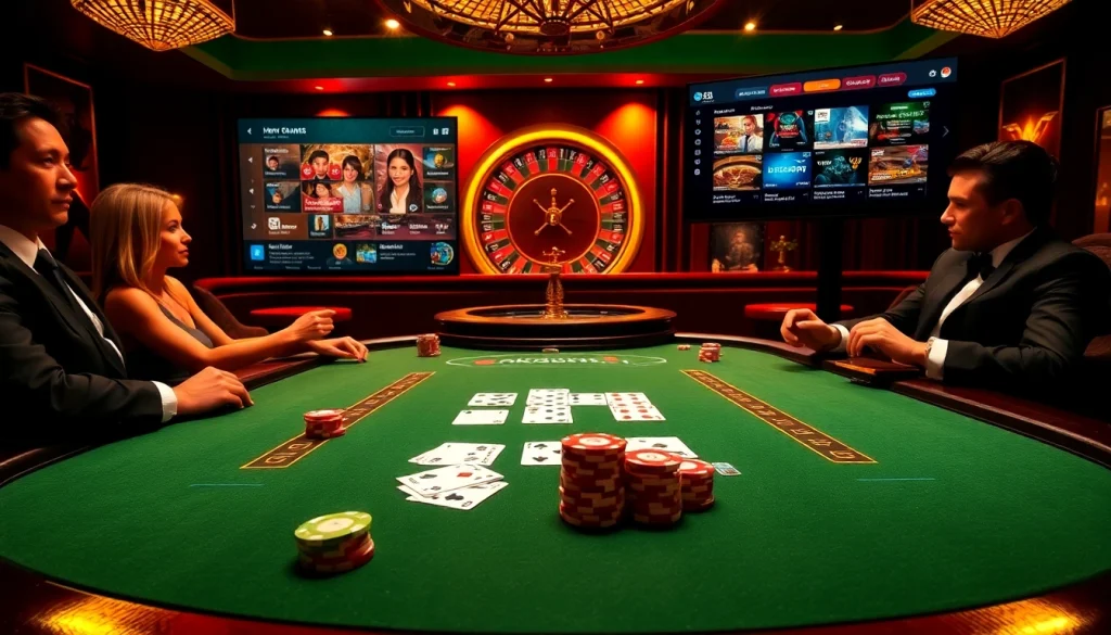 Experience the thrill of gambling at https://ok8386.sh/ with poker chips and cards on a luxurious casino table.