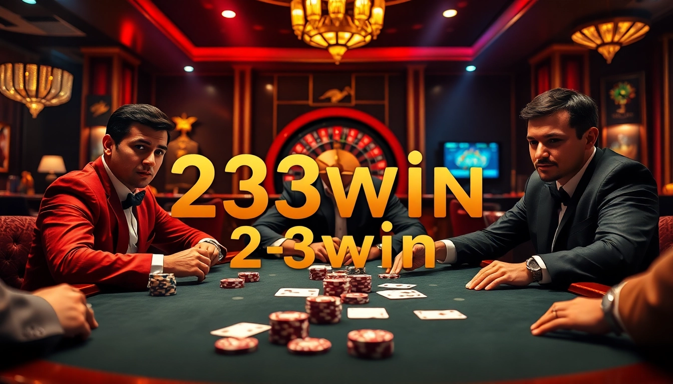Experience the excitement of 23win nhà cái with vibrant poker gameplay, rich colors, and luxurious casino ambiance.