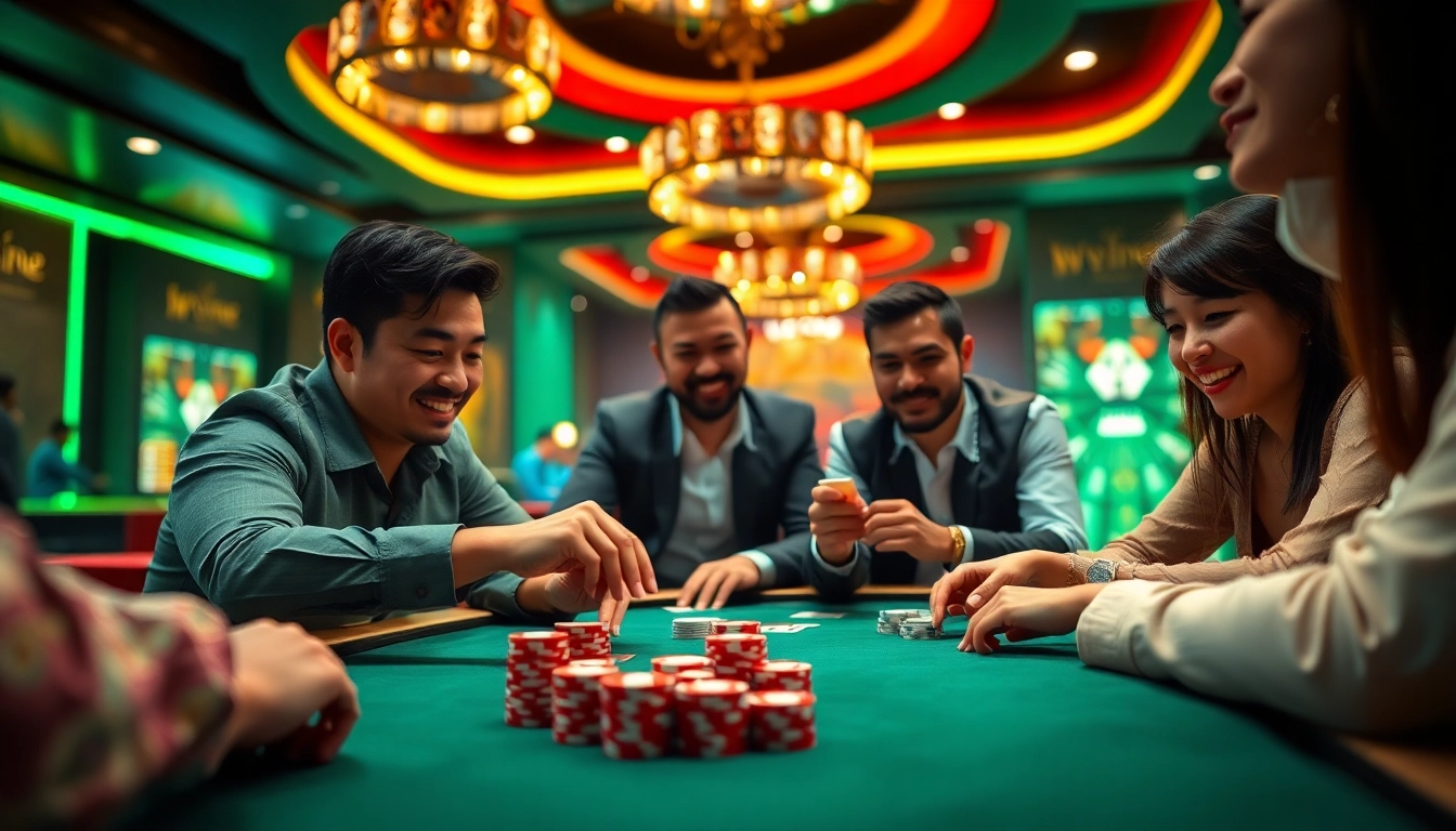 Experience the thrill of online gaming at uu88 com with a dynamic poker scene, showcasing excitement and luxury.